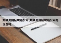 姚顿美国区块链公司[姚顿美国区块链公司是国企吗]